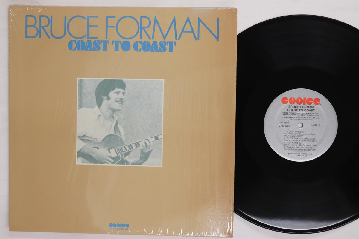 LP Record BRUCE FORMAN  Coast To Coast CRS1026 CHOICE 1981 US Jazz Used