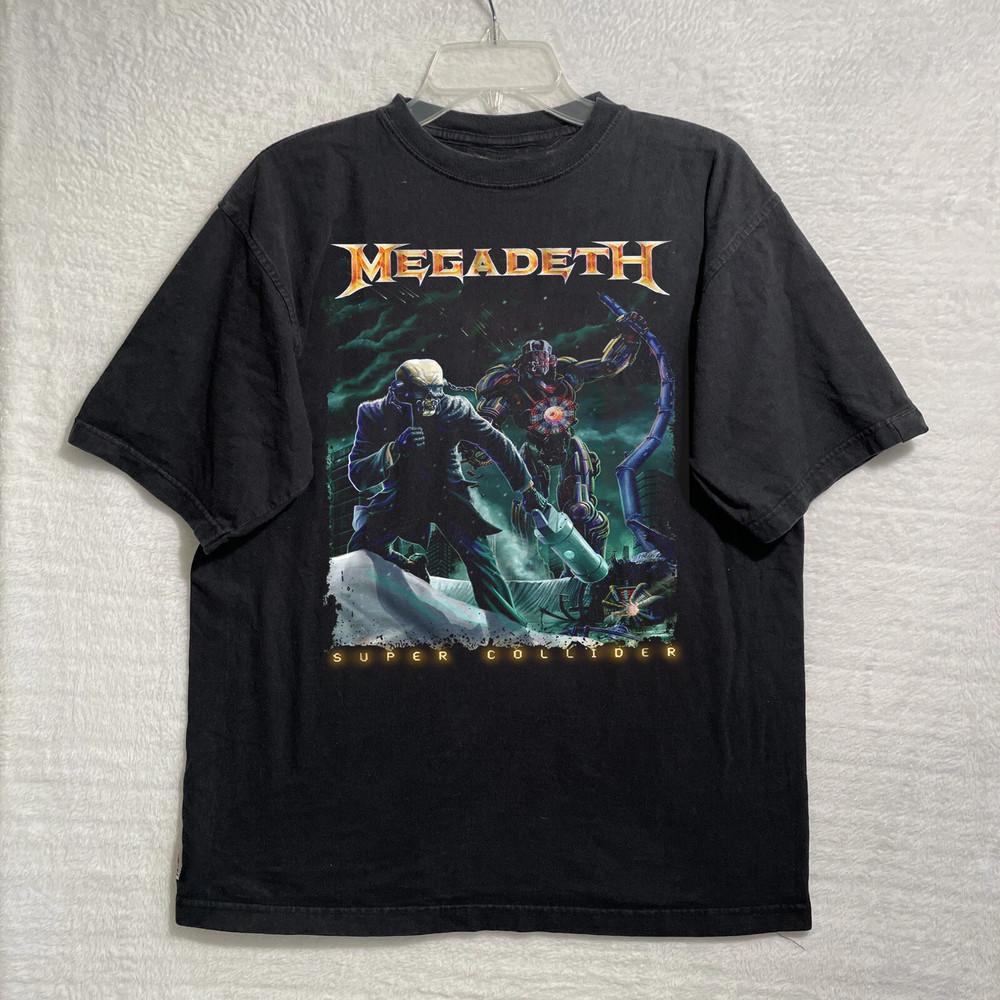 Hot Megadeth Super Collider Gift Funny Black S-5XL Unisex Shirt LL060 Unisex T-Shirt S