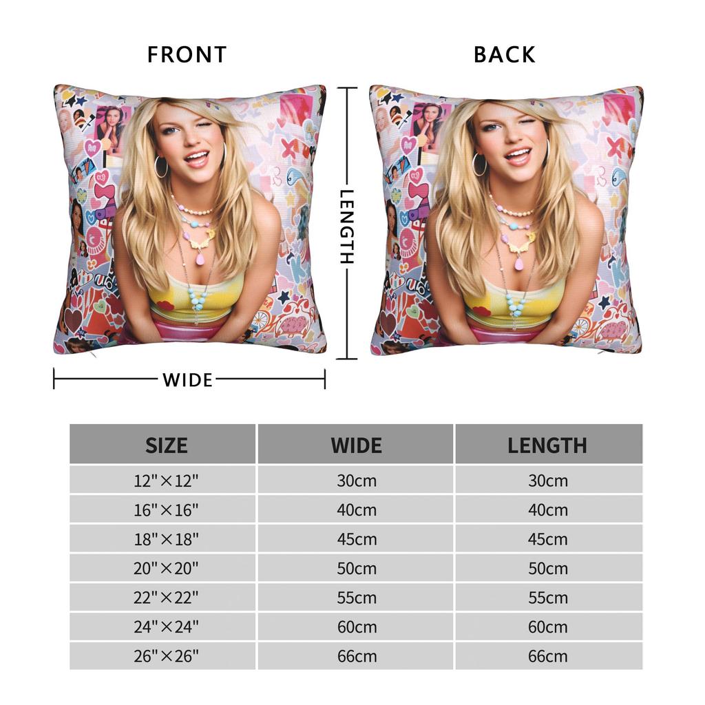 Singer B-Britneyy S-Pearss Pillow Case Design Pillow Cover Cute Funny Pillowcases For Office Car Home Decor