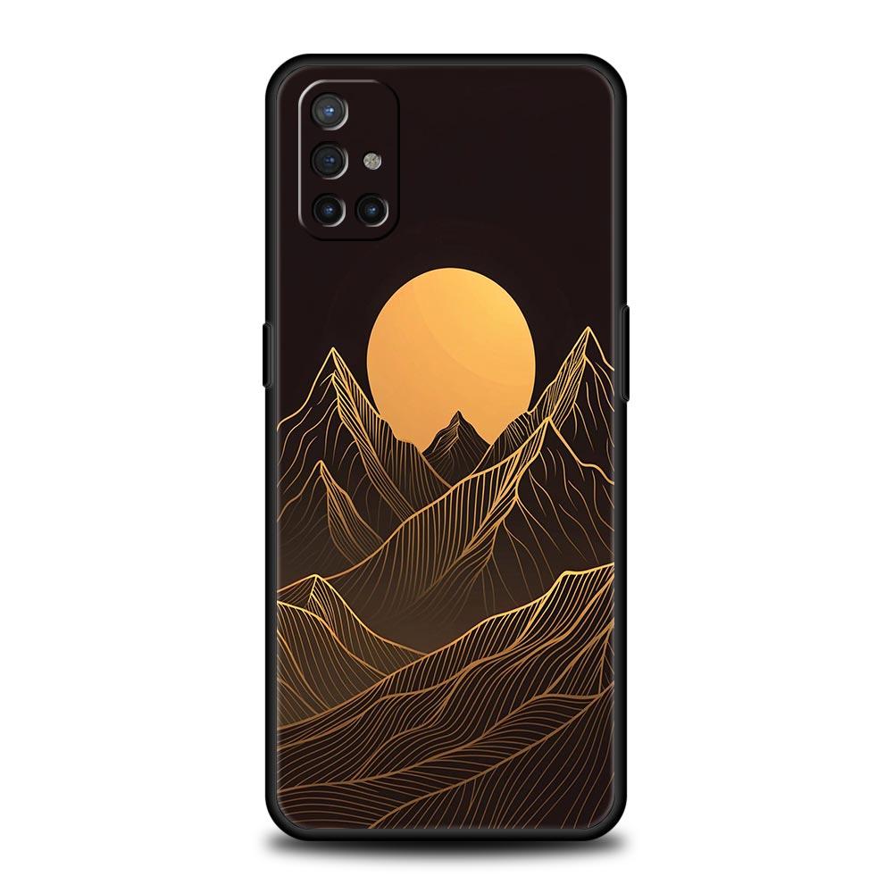 Mountain Sunrise Line Case For OnePlus 15 13 12 11 10 9 8 15T 13T 10T 7T Pro 13R 12R 9RT 8T Nord 4 N10 2T CE 2 3 5G Cover
