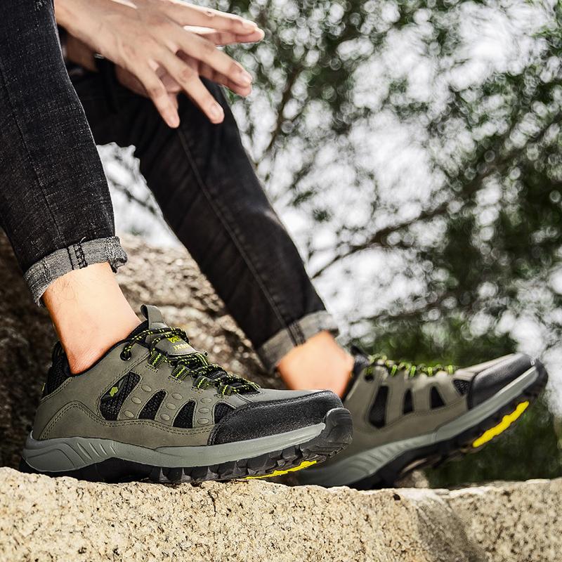 Men's Anti-slip Hiking Shoes Women Wear-resistant Climbing Shoes Camping Trekking Sports Shoes Big Size Outdoor Sneakers