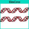2m Scottish Plaid Christmas Ribbon Soft Fabric For Elegant Tree Decorations