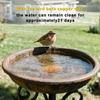 Copper Disk For Bird Bath 2 Pieces Copper Plate For Bird Bath Anti-slip Water Cleaning Tray With Triple Point Support For Garden