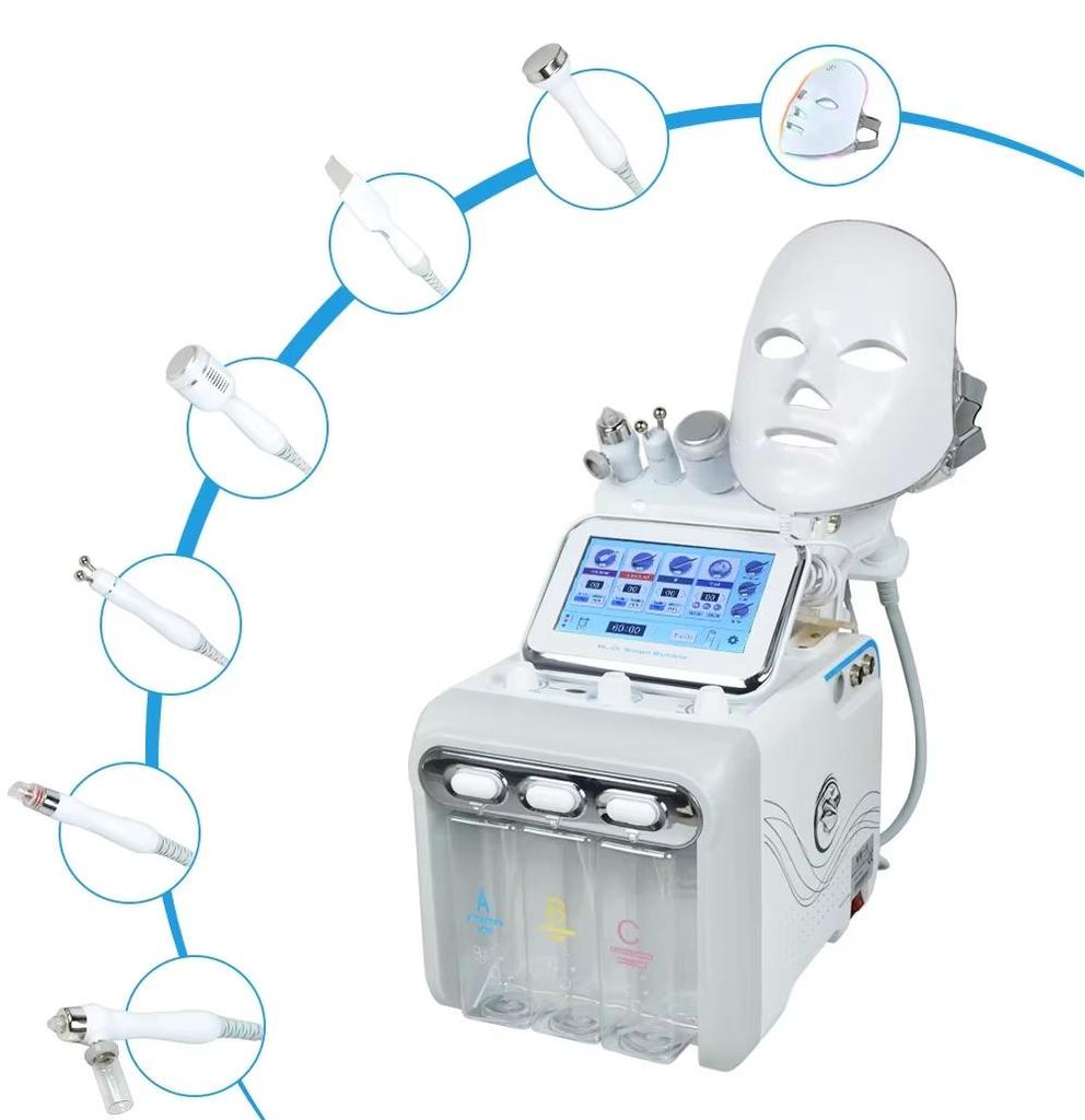 7-in-1 Multi-Functional Facial Beauty Device with RF Lifting, Oxygen Hydration, Ultrasonic Cleansing, and Skin Rejuvenation