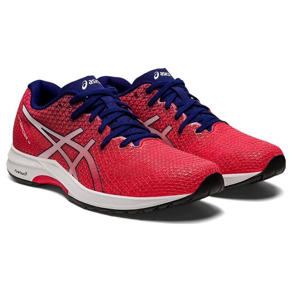 Asics Lyteracer 4 Atmungsaktive Niedrige Laufschuhe Damen Rot Weiß 1012B192-601