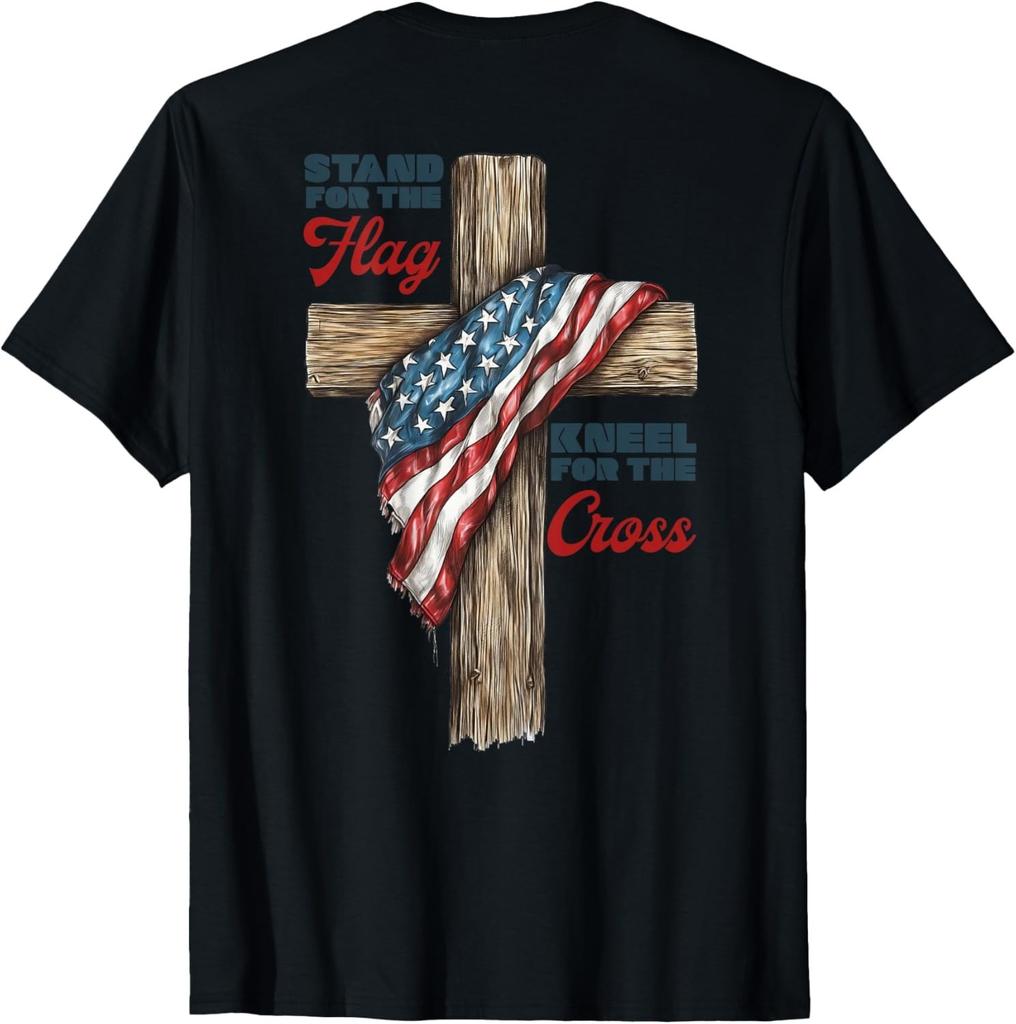 Stand for the Flag, Kneel for the Cross T-Shirt Mens Womens Tees Top unisex T-Shirt Mens Womens Tees Top