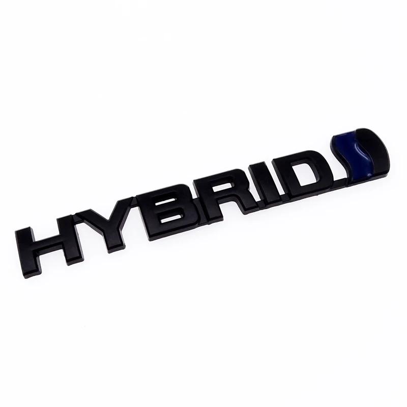 

3 Styles 3D HYBRID Car Logo Stickers Refitting Metal Emblem Badge Decal Auto Accessories For Toyota Prius Camry Crown Auris Rav4 чорний