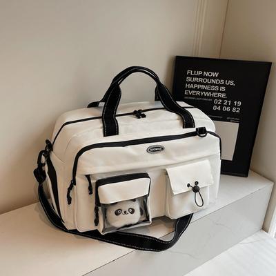 Short Distance Travel Bag  Large Capacity Hand Held Crossbody Bag   Casual Boarding Bag for Men and Women  Collapsible Suitcase Travel Storage Bag