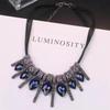 Trendy Summer Bow & Rhinestone Tassel Choker Necklace for Women