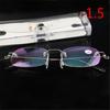 Rimless Alloy Metal Frame Myopia Glass Ultralight Boxed Shortsighted Myopia Eyewear Female Male -1.0 -1.5 -2 -2.5 -3 -3.5 -4.0