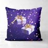 Pieces Purple Christmas Snowman Gift Pillow Covers Polyester sofa decorative cushion cov Headboard Pillow (Without Pillow Core