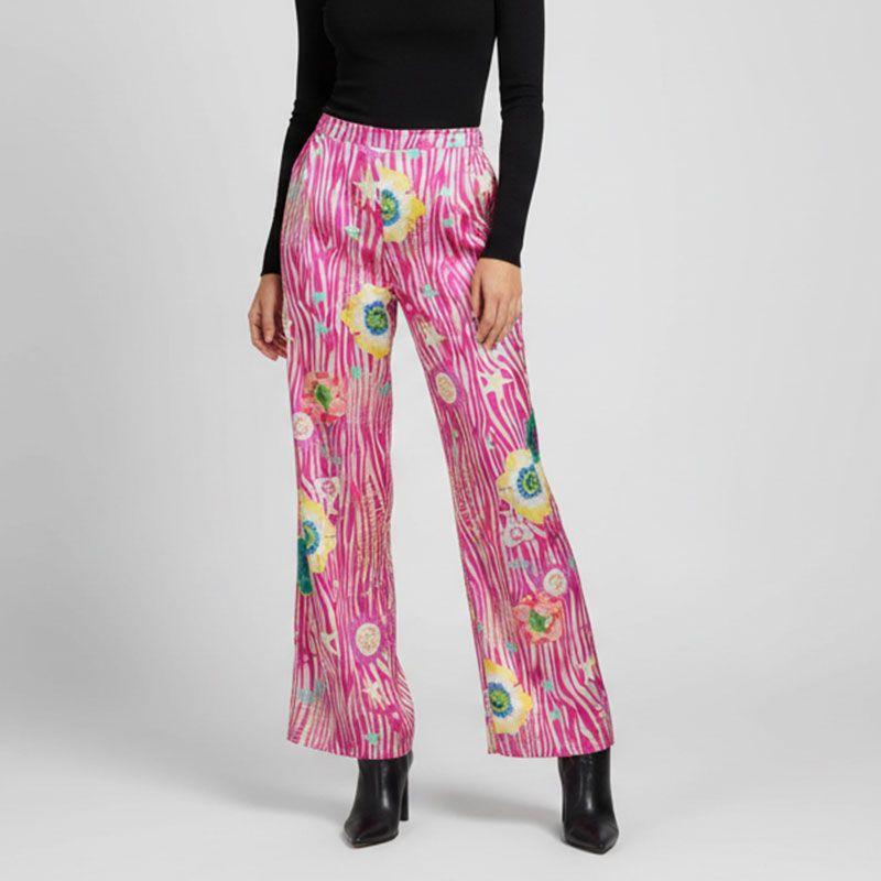 Pantalon mila imprimé animal et fleurs Femme HOLLY AND JOEY