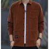 Men's Loose Casual Long-sleeved Shirt Jacket.