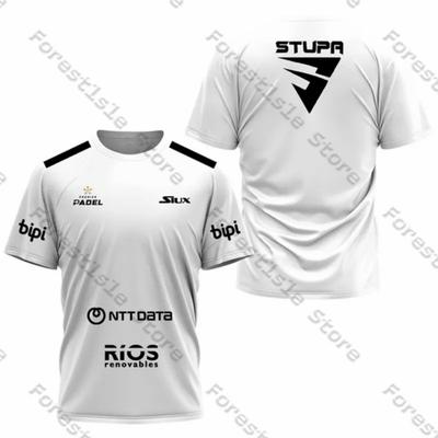 Siux Stupa Tenis Padel Îmbrăcăminte Sportivă Badminton Costum de Antrenament Tricou pentru Bărbați Casual Gât O Mânecă Scurtă Top Sportiv Mărime Adult Copil