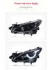 Axela 14-16 LED Headlight Assembly with Daytime Running Lights and Xenon Lens