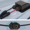 Solcell dubbel kabelgenomföringslåda regntätt hölje för husbilstak båt yacht camping resa panel 6 mm²‑12 mm²