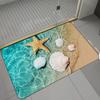 Turtle Beach Printed Bath Mat Super Absorbent Diatom Mud Bathroom Floor Rug Non-slip Laundry Room Entrance Carpets Home Decor