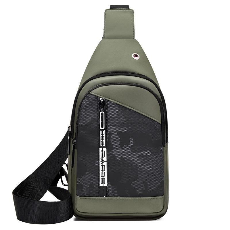 Men's Breast Bag Trendy Brand Outdoor Leisure Fashion Trend Messenger Bag Camouflage Large Capacity Function Outdoor Backpack Breast Bag