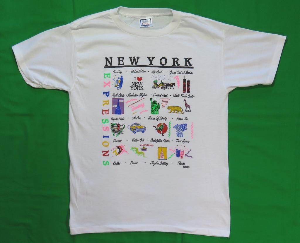 New York Expressions Vintage T Shirt 1990's USA City Tourist Vacation Unisex T-Shirt