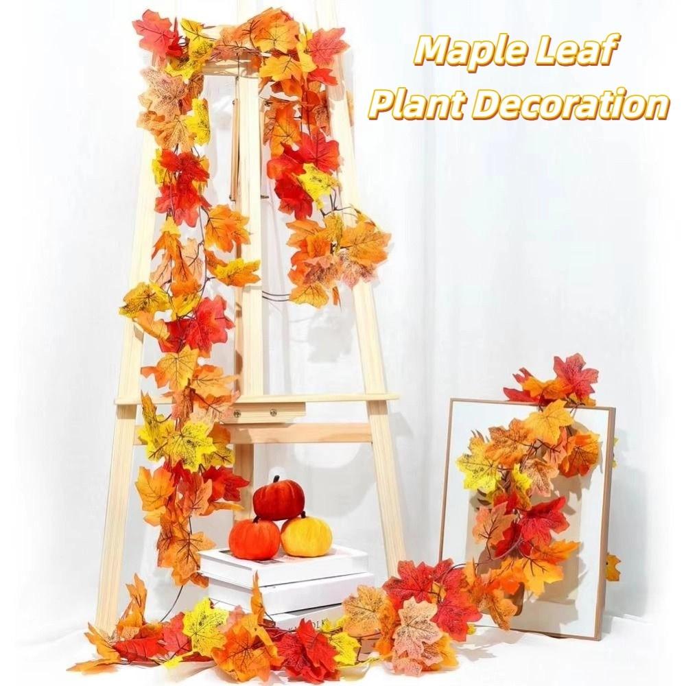 Creative Red Autumn Maple Leaves Realistic Silk Maple Leaves Simulated Maple Leaves Durable Lifelike Maple Leaf Plant Decoration