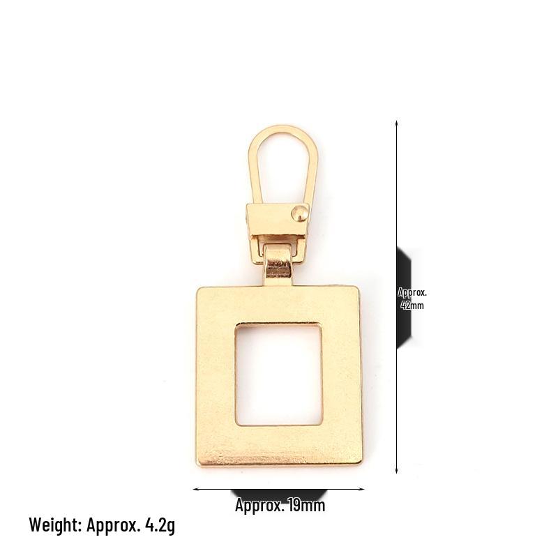 Detachable Metal Zipper Pull Tab Accessory for Bags, Shoes, and Clothes Repair