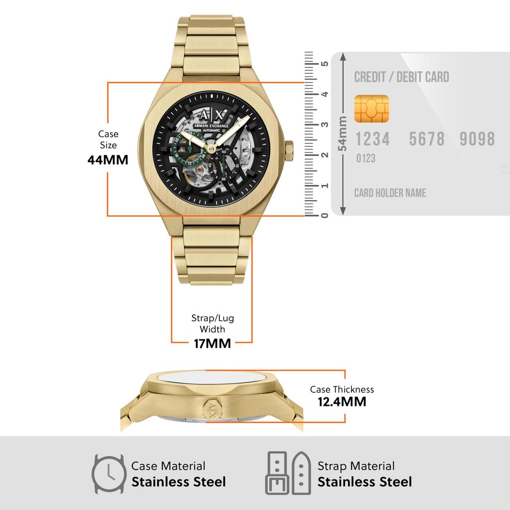 Armani Exchange Sync AX4194 Gold Watch AX Men's