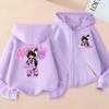 Felpa con zip stile anime Aphmau Abbigliamento per bambini Felpa con zip sportiva per ragazzi Felpa alla moda con zip per ragazze Regalo di Natale Top casual per bambini