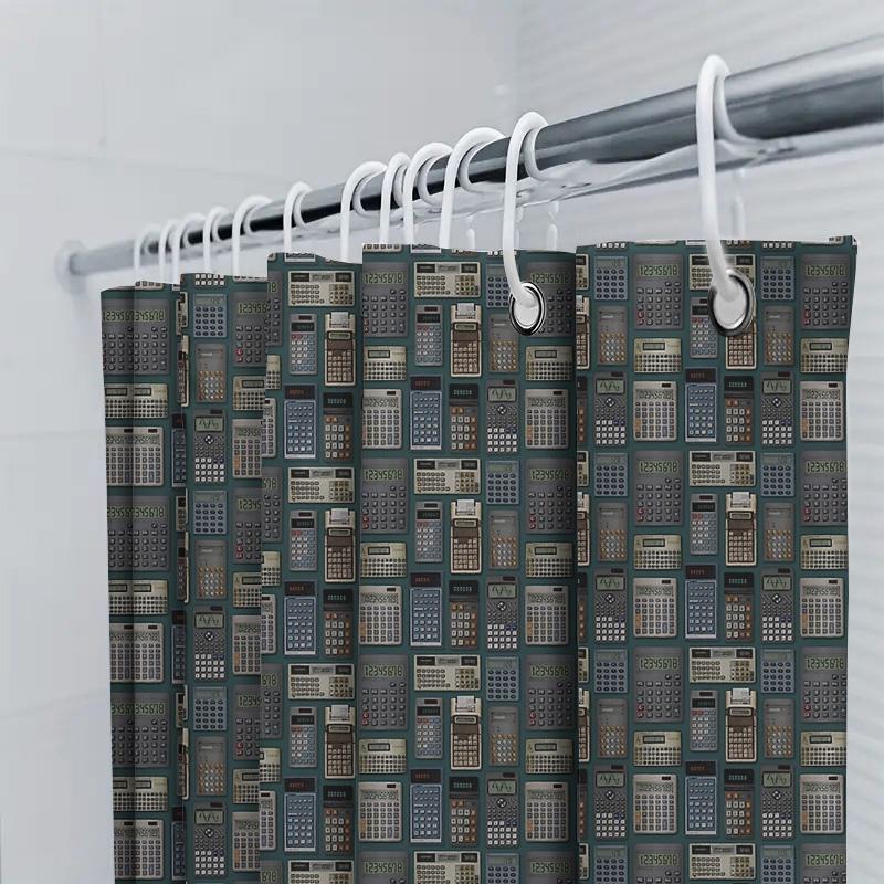 Shower Curtain Abstract Geometric Modern Art Bathroom Decor Waterproof Fabric Liner Vintage Patterned Backdrop Home Textile