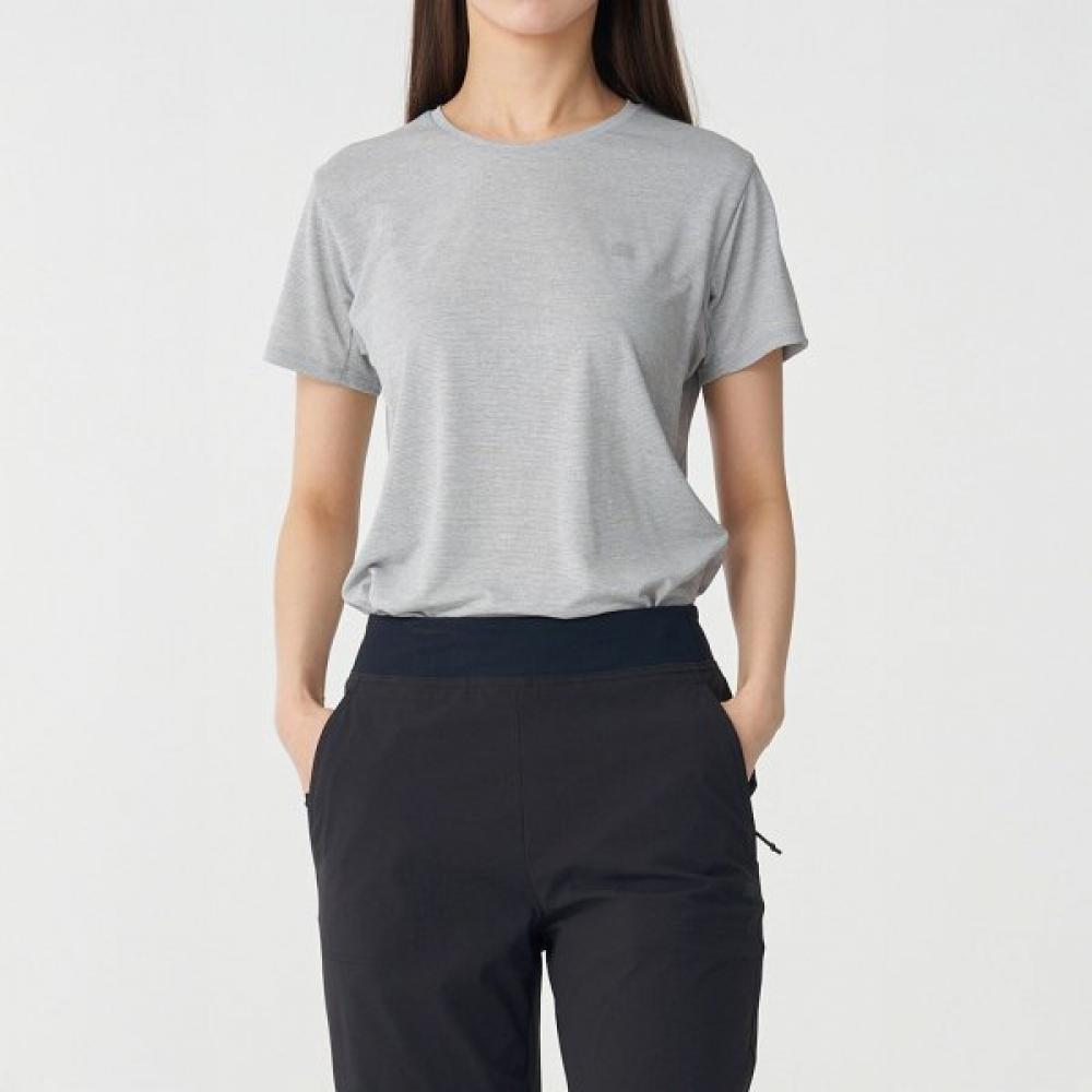 Kolon Sport Women S Hiking Short Sleeve Round Tee Jktcm25302lml Light melan/85