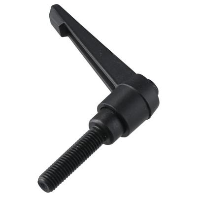 2pcs Alloy Steel Adjustable Positioning and Fastening Handle Black Zinc Alloy Clamping Lever M10
