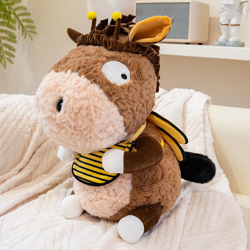 

Cute cute little donkey doll plush toy bee donkey doll children soothing rag doll birthday gift 25cm（0.2kg）