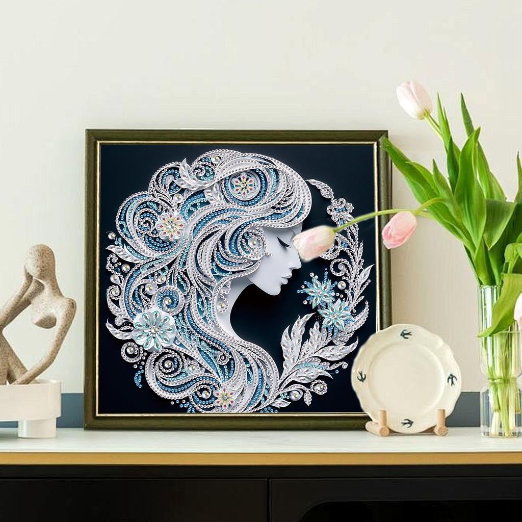 Spezielle Form Diamond Art Malsets für Erwachsene und Anfänger, DIY schöne Diamond Art Malerei für Heimwanddekoration Geschenke