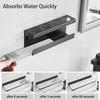 1Pc Toothbrush Holder Stand Electric Toothbrush Organizer Bathroom Diatomite Base 4-Slot Storage Box Multi-Functional Brush Rack