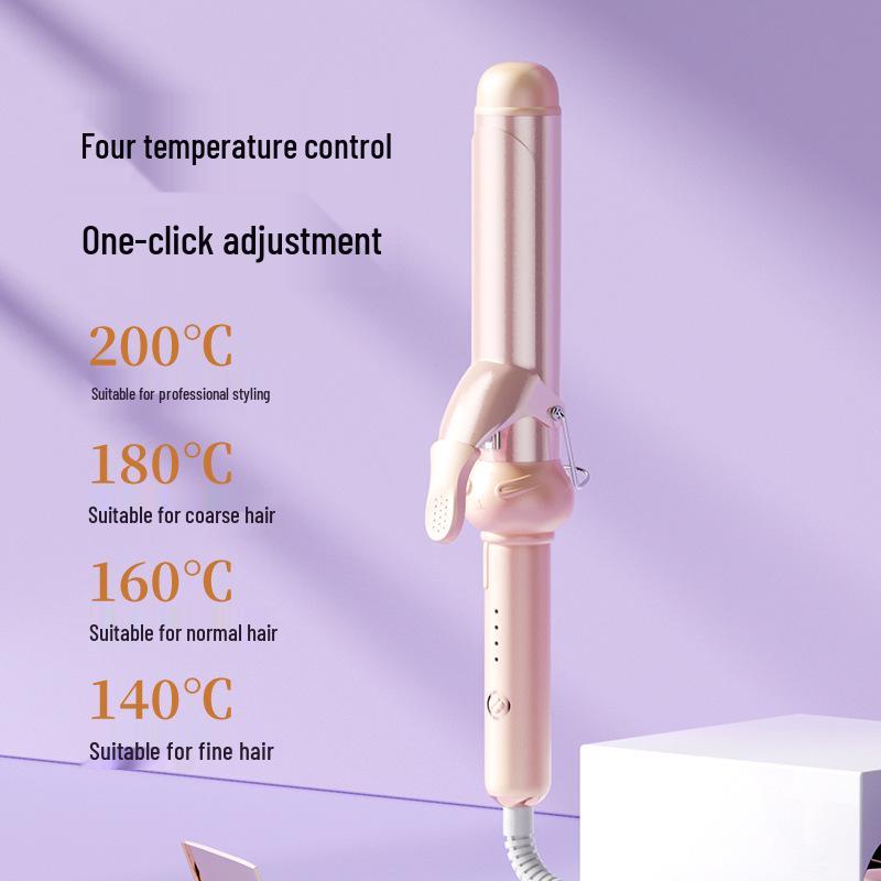 Ceramic Curling Iron for Big Waves & Bangs - Inward/Outward Curls, Hair-Friendly, Lazy Electric Design.