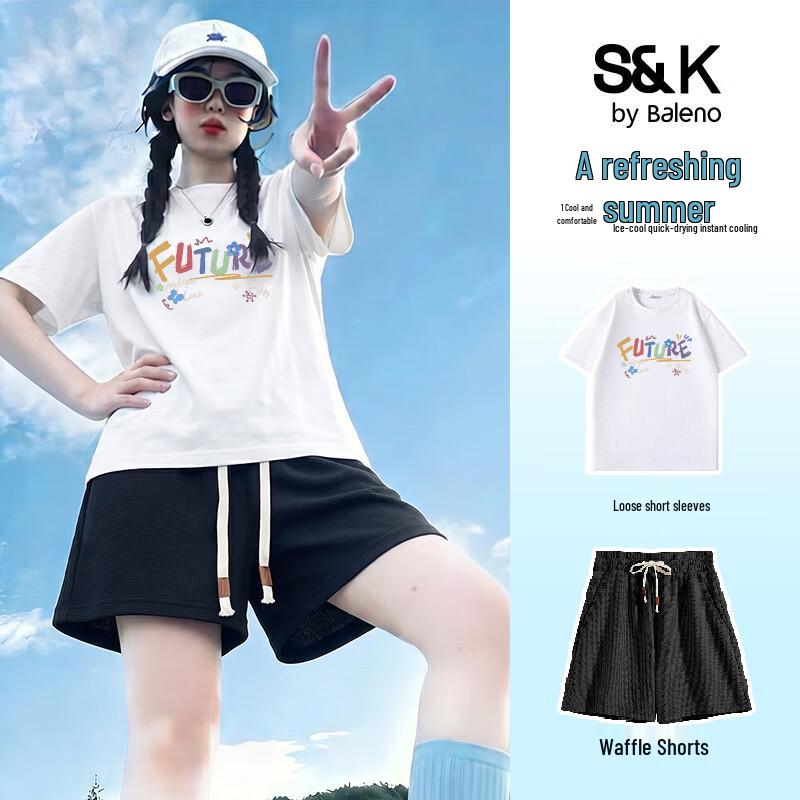 Baleno S&K Women s Cotton Short Sleeve Shorts Set