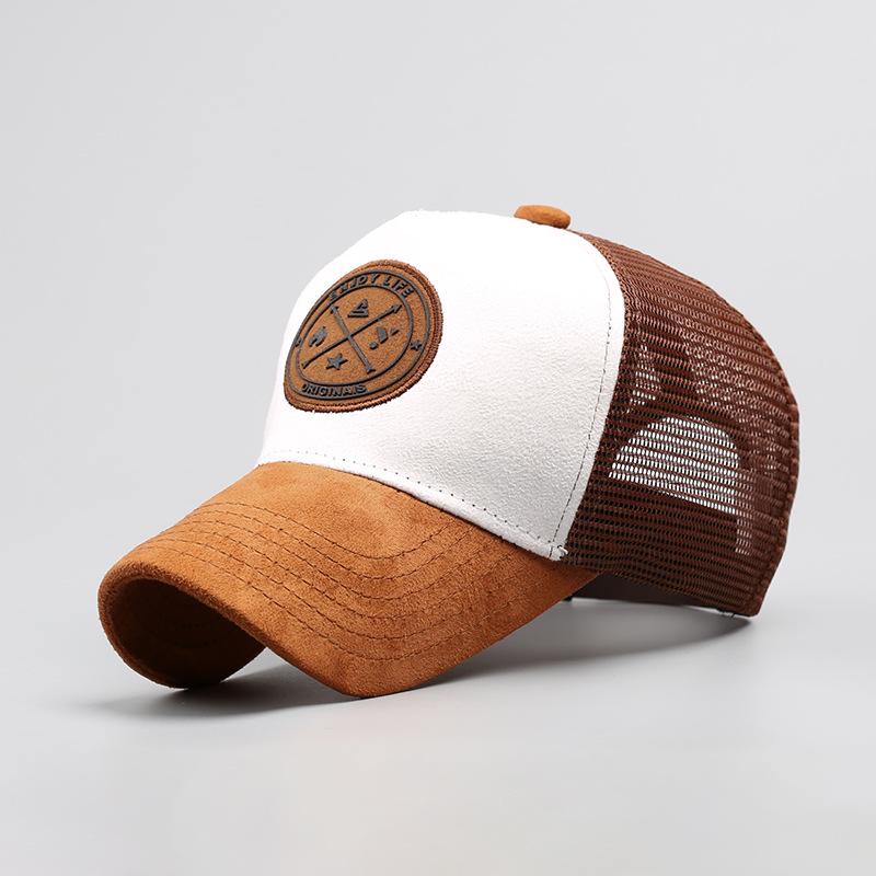 

Дышащая бейсболка с высокой тульей для мужчин - Летняя защита от солнца с тонкой сеткой и дизайном «утиный нос» Adjustable (55-61CM)