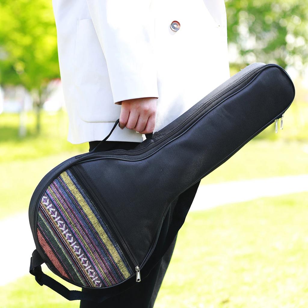 IRIN 4 String Banjo Case Carrying Bag Waterproof Non-woven Fabric Backpack Foldable Banjo Handbag String Instrument Accessory