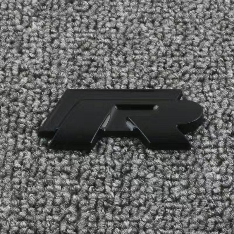 Compatible "R-Line" Logo Sticker for VW Golf, CC, Scirocco, Magotan, Sagitar, and Polo - Rear Grille Emblem.