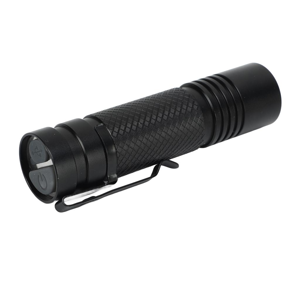 Portable Flashlight High Brightness Type C Rechargeable Multifunctional Pocket Size Torch Light for Camping