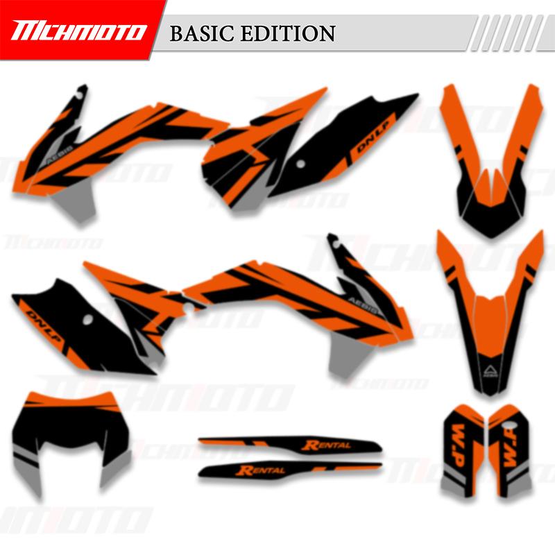 MCHMFG For KTM SX SXF XC XCF 2013 2014 2015 EXC XCW 2014 2015 2016 Graphics Decals Stickers Kits Number Name Background
