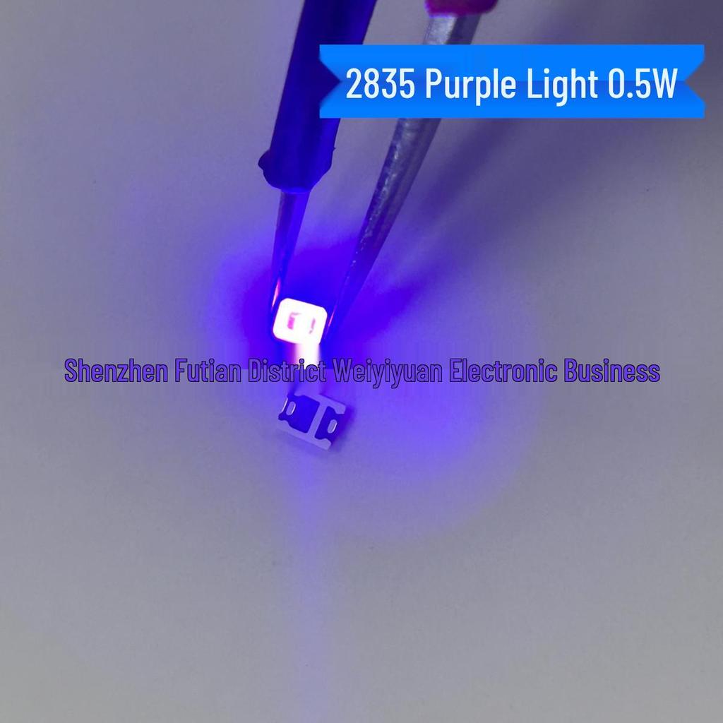 2835 High Brightness Purple LED SMD Lamp Beads 0.5W Large Chip