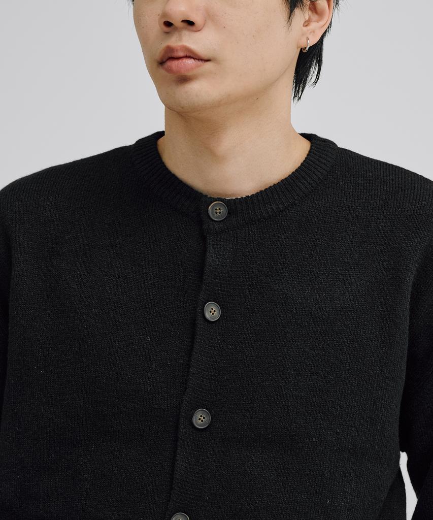 TAKEASY Essential Crop Knit Cardigan (Black)