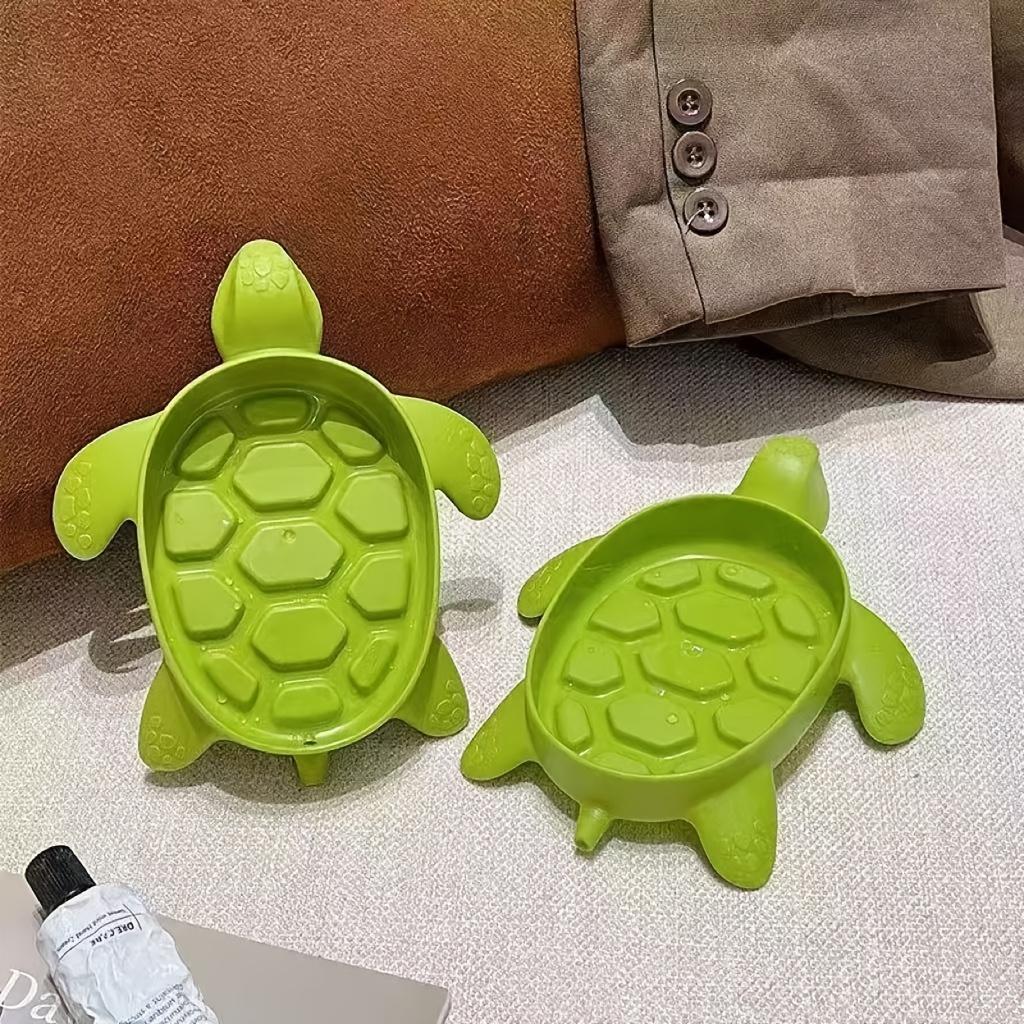 Cute and creative home turtle soap box cartoon turtle storage toiletries, no standing water soap tray holder rack tools