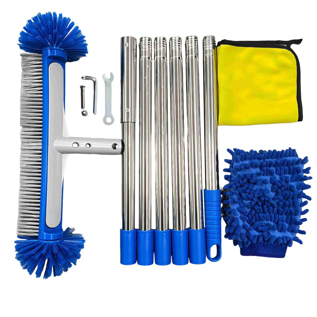 Swimming Pool Round Scrub Brushes with Around Nylon Bristles Enhanced Pool Brushes for Cleaning Shower Bathroom Patio Pool