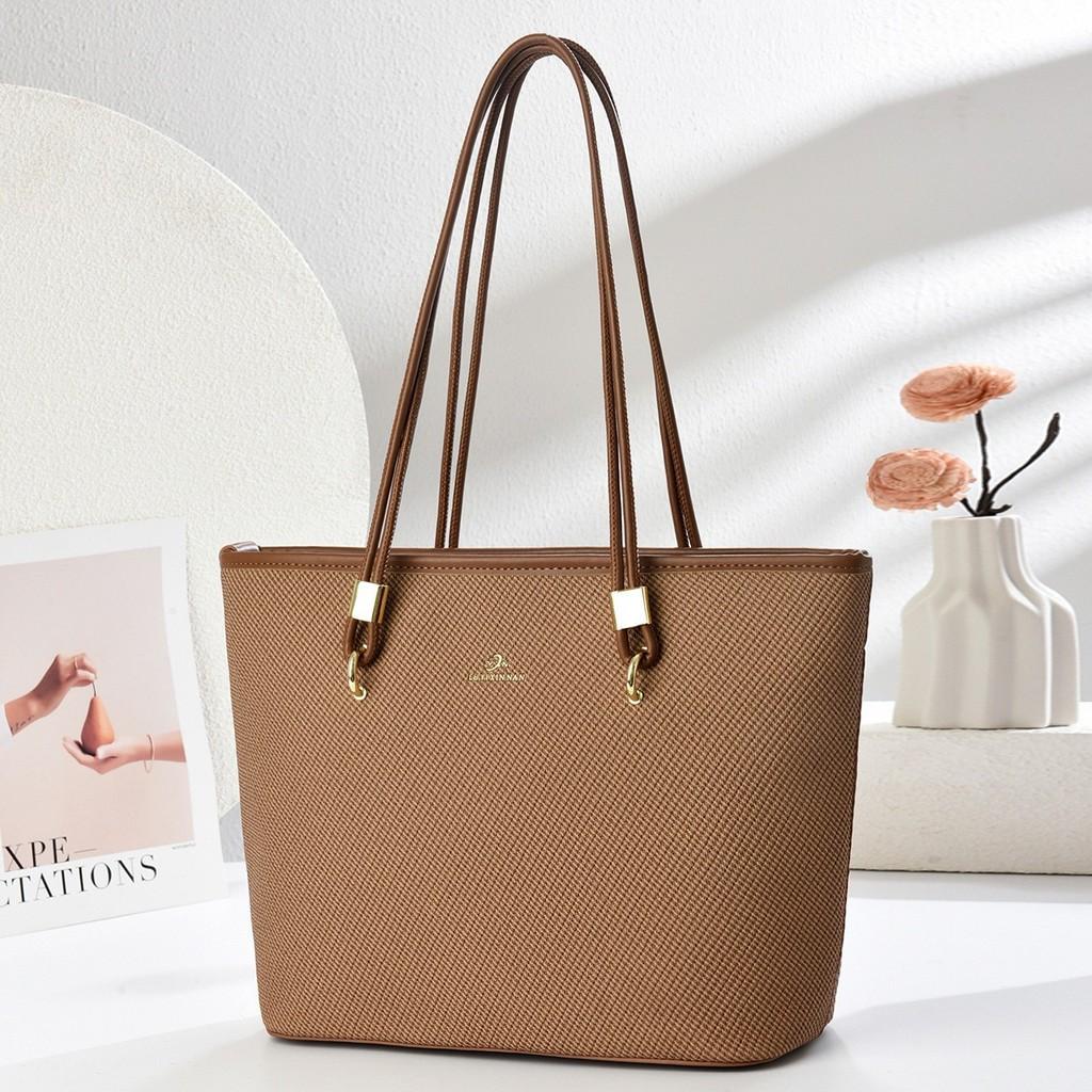 Tote Bag For Women Large Pu Handbag With Zipper Pockets For Daily Use