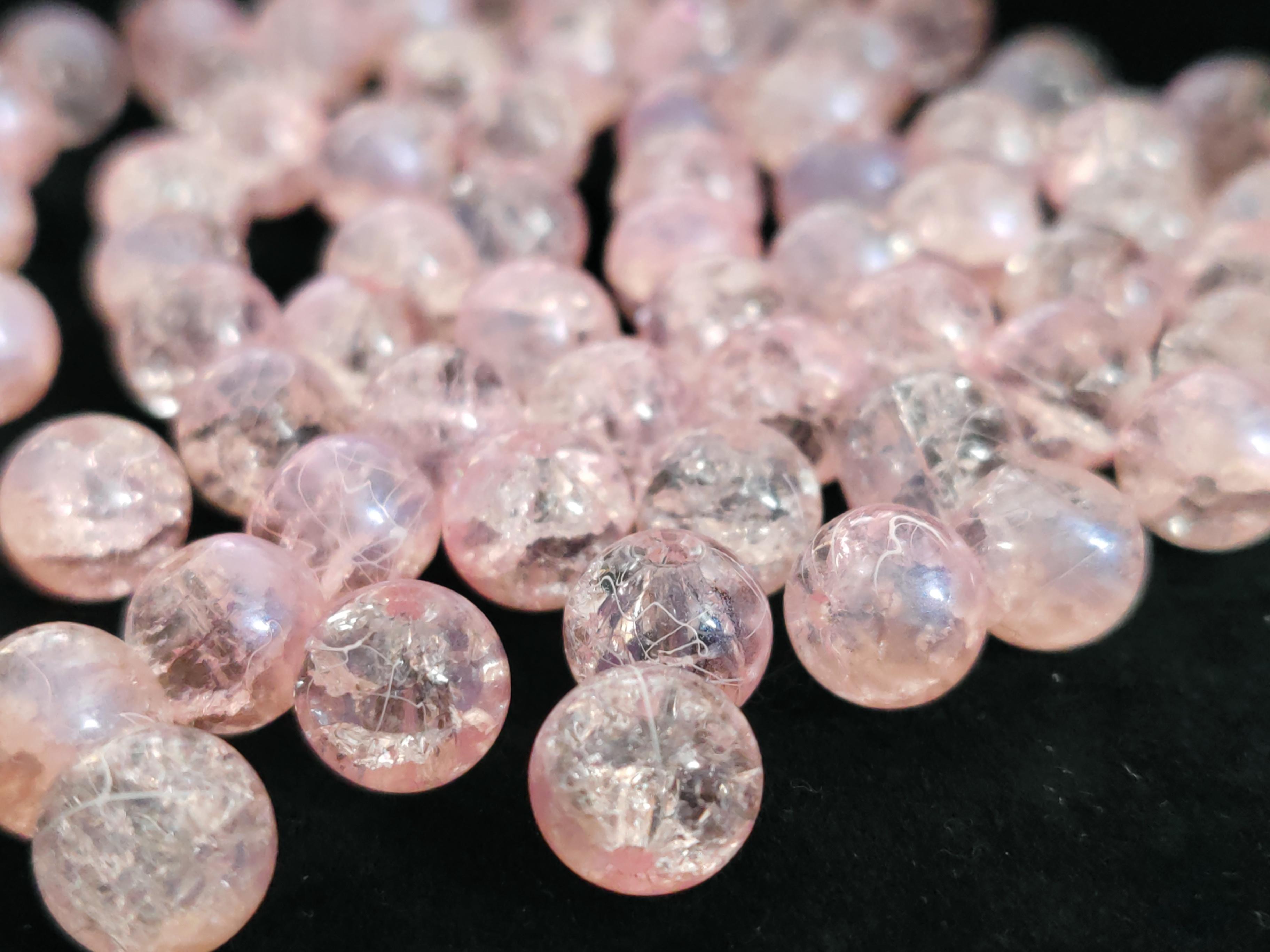 

25 шт./лот 9-10 мм разноцветные подвески DIY браслет бисер сращивание цвет трещины свободные бусины с отверстием для изготовления ювелирных изделий ручной работы 10mm розовый