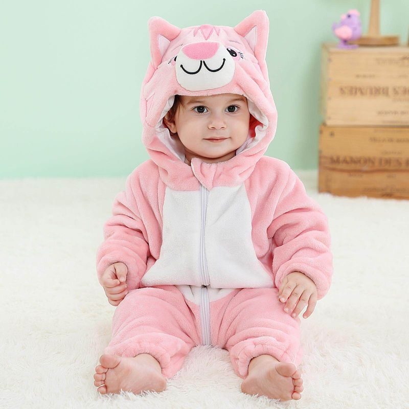 Newborn Baby Child Animal Jumpsuit Performance Wear Baby Cute Crawling Suit Baby Flannel Pajamas Costumes