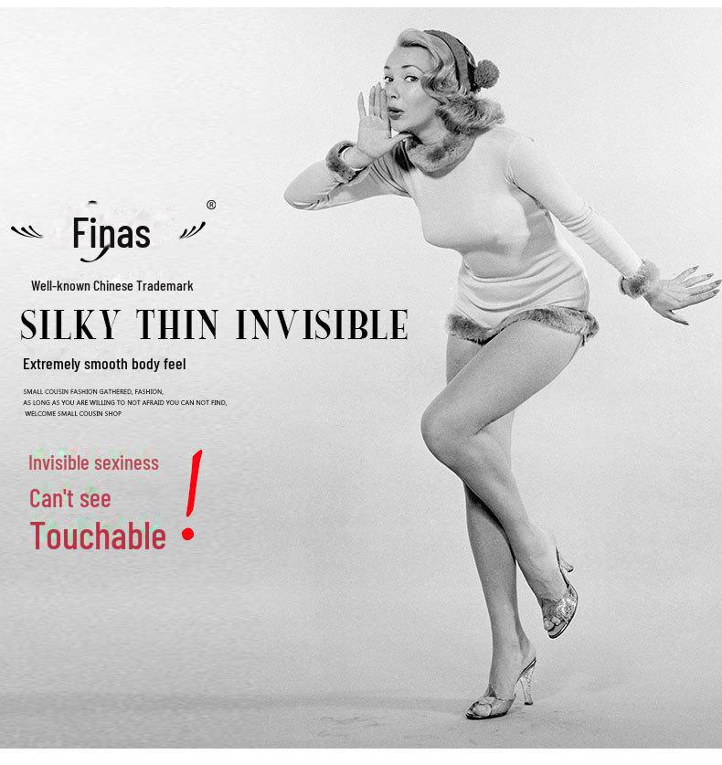 Fenna 5D Super Transparent Invisible Silk Pantyhose for Women - Thin Spring and Summer Stockings