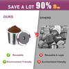 LMETJMA Reusable K Cups Universal Coffee Pods Stainless Steel K Cups Coffee Filters for K 2.0 and 1.0 Coffee Makers Machine