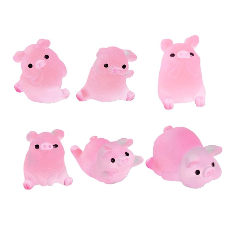 

Lovely Car Center Console Ornaments Office Car Interior Accessories Creative Pigs Doll Animal Statue Car Supplies
